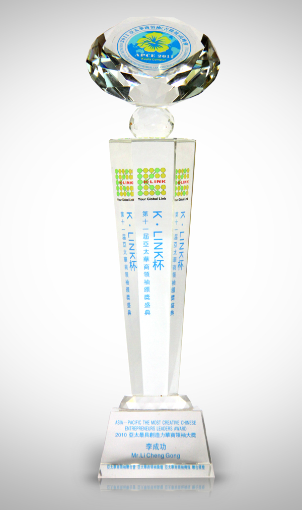 李成功總裁榮獲2010亞太最具創(chuàng)造力華商領(lǐng)袖大獎(jiǎng)
